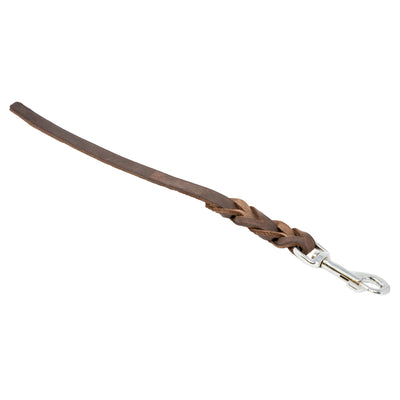 HST Leather Leash with Braided Ends without Handle--HST-Maximum K9 Services