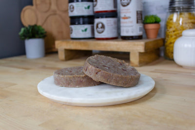 Anita's Pure Nutrition Balanced Plus 4oz Patties in a 27lb Case: Turkey & Vegetable - Nutrition - K9 Kraving - Maximum K9 Services