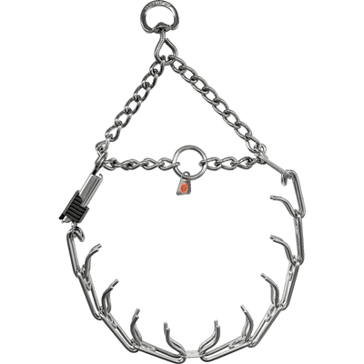 Herm Sprenger Training Prong Collar with Center - Plate, Assembly Chain, and ClicLock - Stainless Steel - Pet Collars & Harnesses - Herm Sprenger - Maximum K9 Services