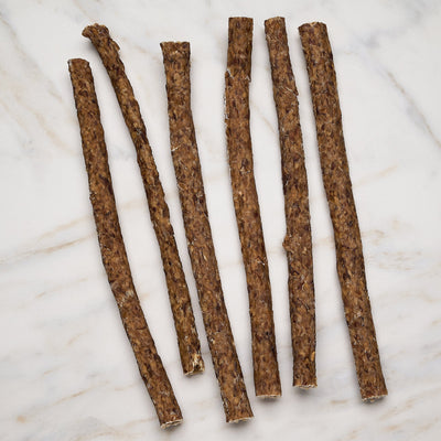 12 Inch 6 Pack Chopped Beefsteak Sticks-Nutrition-Scoochie Pet Products-Maximum K9 Services