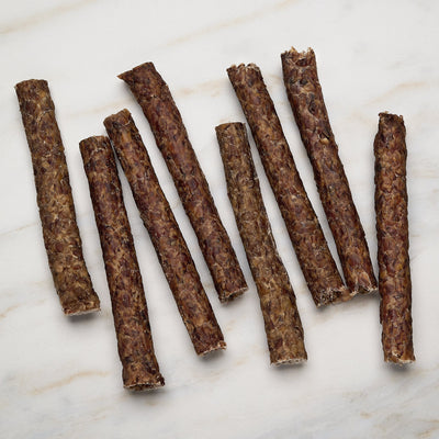 6 Inch 8 Pack Chopped Beefsteak Sticks-Nutrition-Scoochie Pet Products-Maximum K9 Services