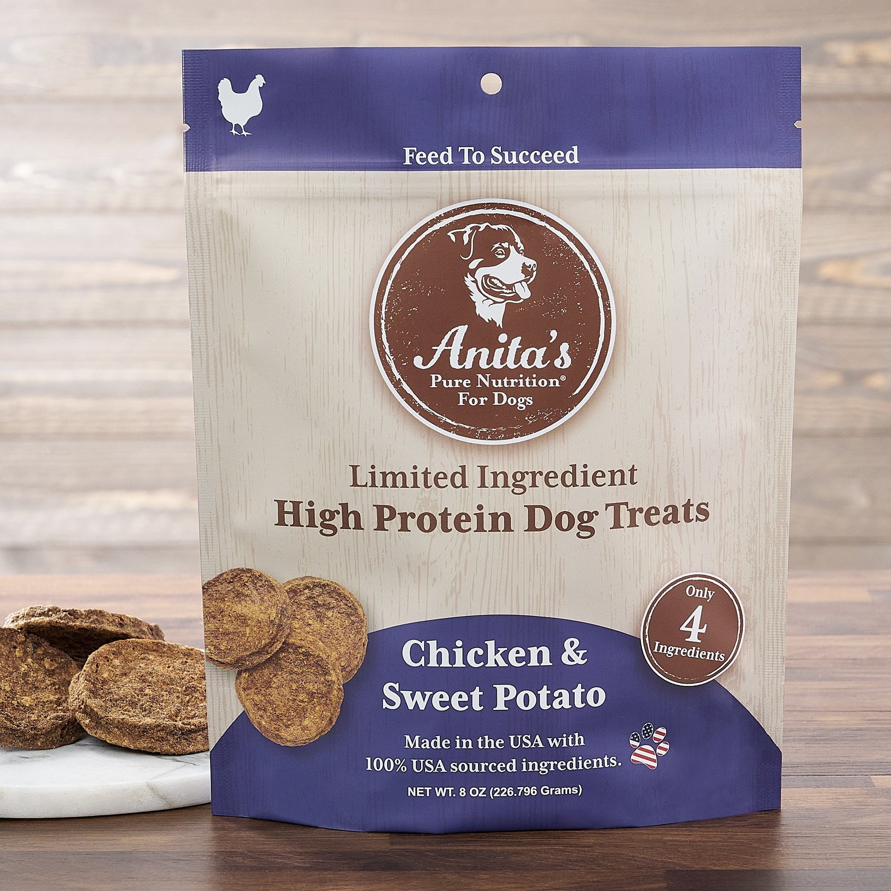 Anita's Pure Nutrition: Chicken & Sweet Potato Cookies - Dog Treats ...