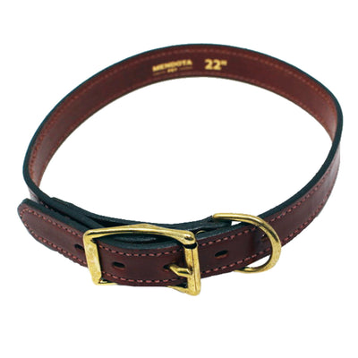 Mendota Wide Leather Standard Collar--Mendota-Maximum K9 Services